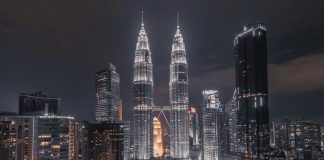 scenic view of city during evening