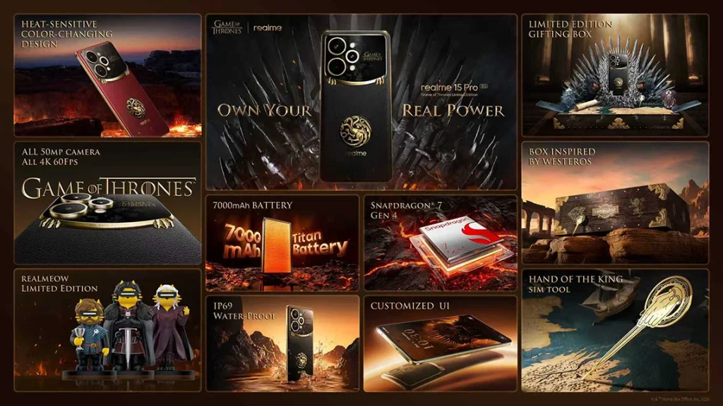 realme 15 Pro Games of Thrones Limited Edition 3