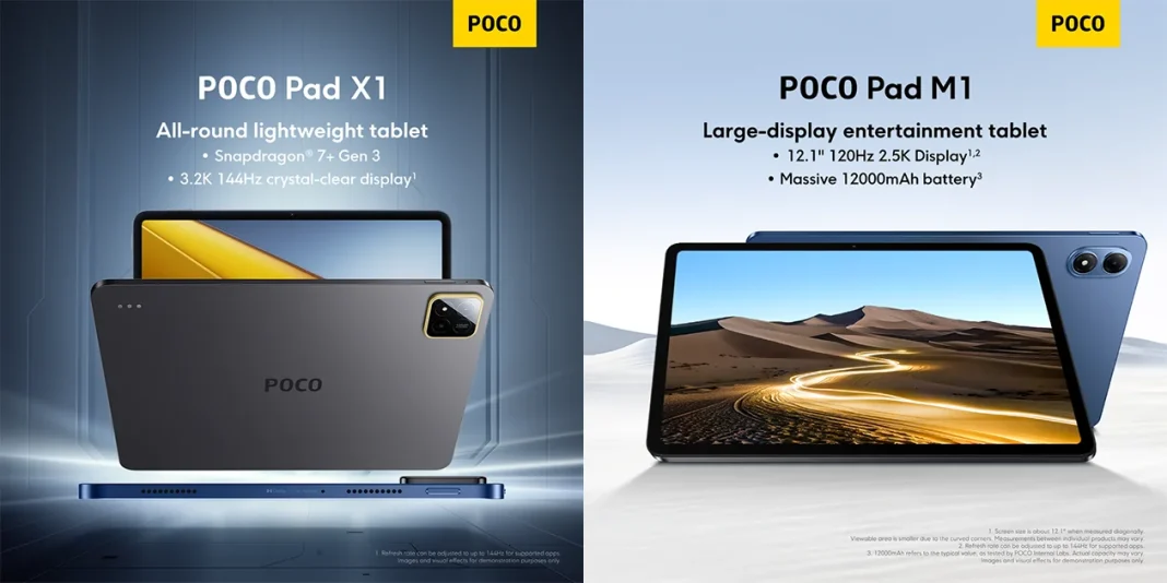 POCO Pad X1 and Pad M1 Malaysia price featured