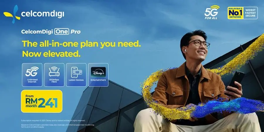 CelcomDigi revamps ONE plan with 2-tier offerings packing faster fibre, unlimited 5G, and Disney+ for digital households 2