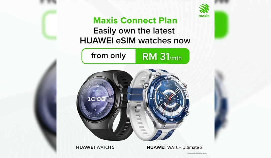 HUAWEI WATCH 5 and WATCH Ultimate 2 Maxis eSIM support featured
