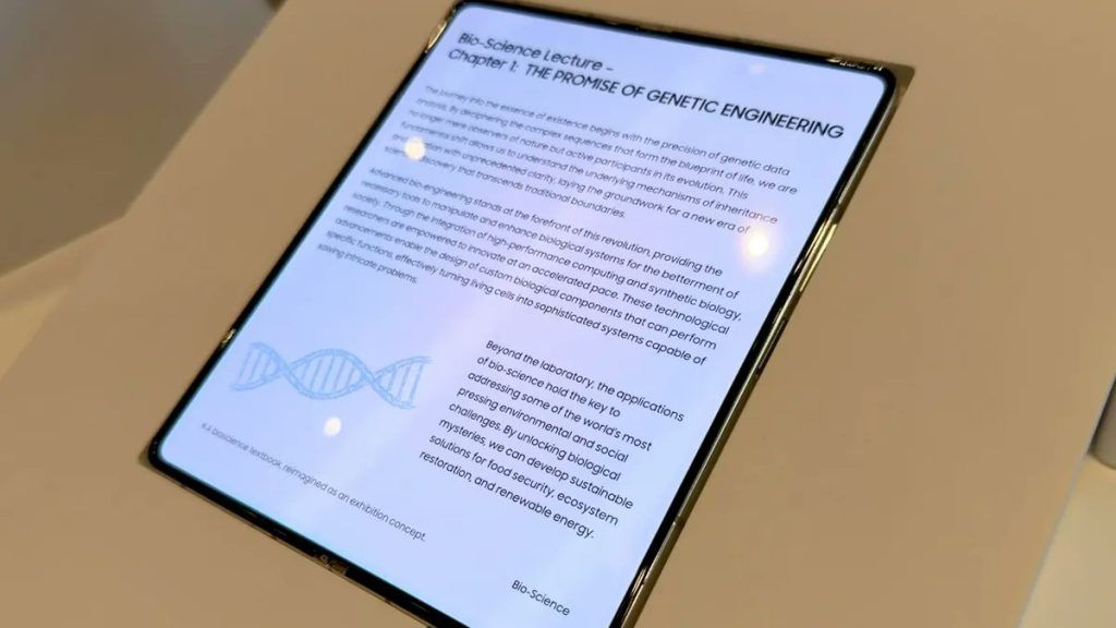 Samsung shows off a creaseless foldable display at CES 2026 1