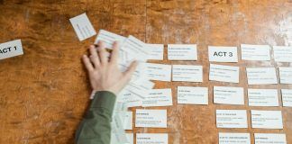 screenwriter resetting the film scene schedule