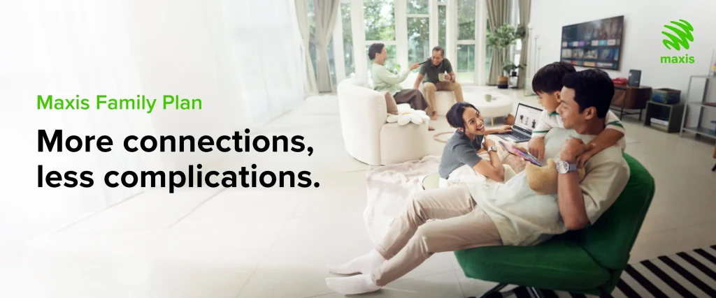 Maxis Malaysia offers new Family Plans from RM299 for unlimited Internet access across home and mobile devices 1