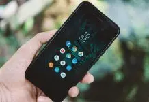 person holding black android smartphone with black case
