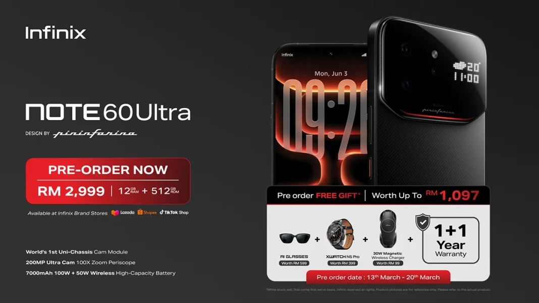 Infinix NOTE 60 Ultra pre-order Malaysia price featured