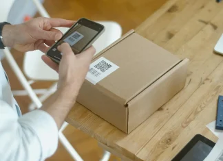 person taking photo of the qr code
