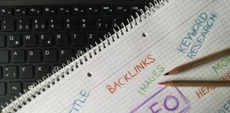 scribbled notes on a computer keyboard