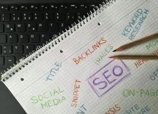 scribbled notes on a computer keyboard