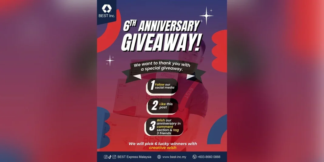Best Express Malaysia 6th Anni Giveaway
