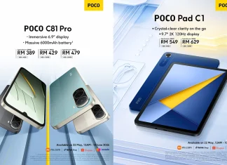 POCO C81 Pro Pad C1 launched Malaysia price featured