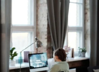 a person sitting at the table