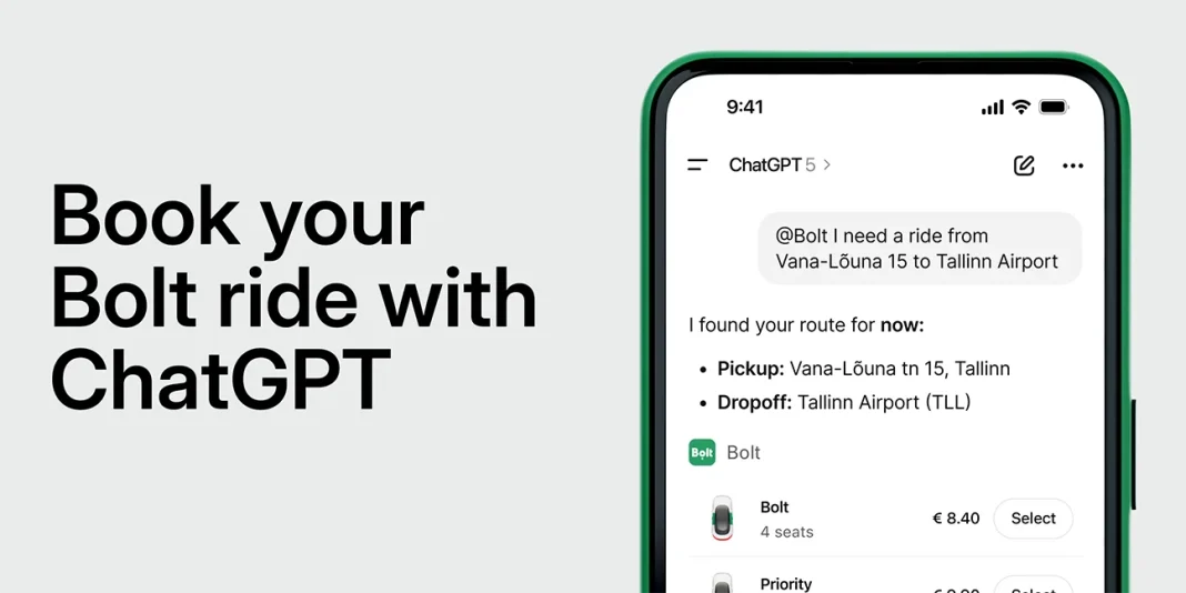 Bolt ride-hailing access via ChatGPT featured Bolt ride-hailing access via ChatGPT featured