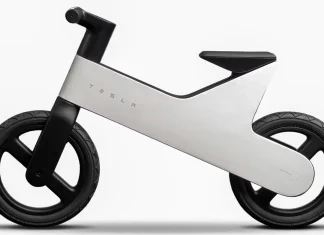 Tesla Balance Bike is not for you, but for your kids. And you’ll take US$250 damage for it