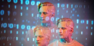blonde model with tattoos wearing sweater