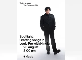 Apple Malaysia is bringing Indonesian singer-songwriter Hindia to TRX to showcase how he craft pieces using Logic Pro
