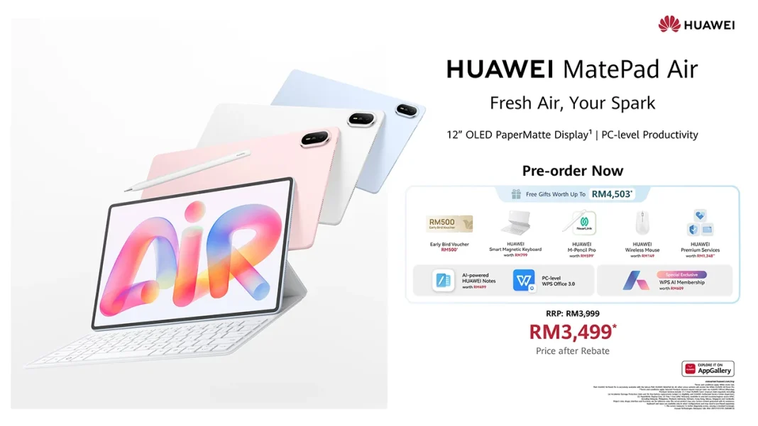 HUAWEI MatePad Air tablet Malaysia price featured