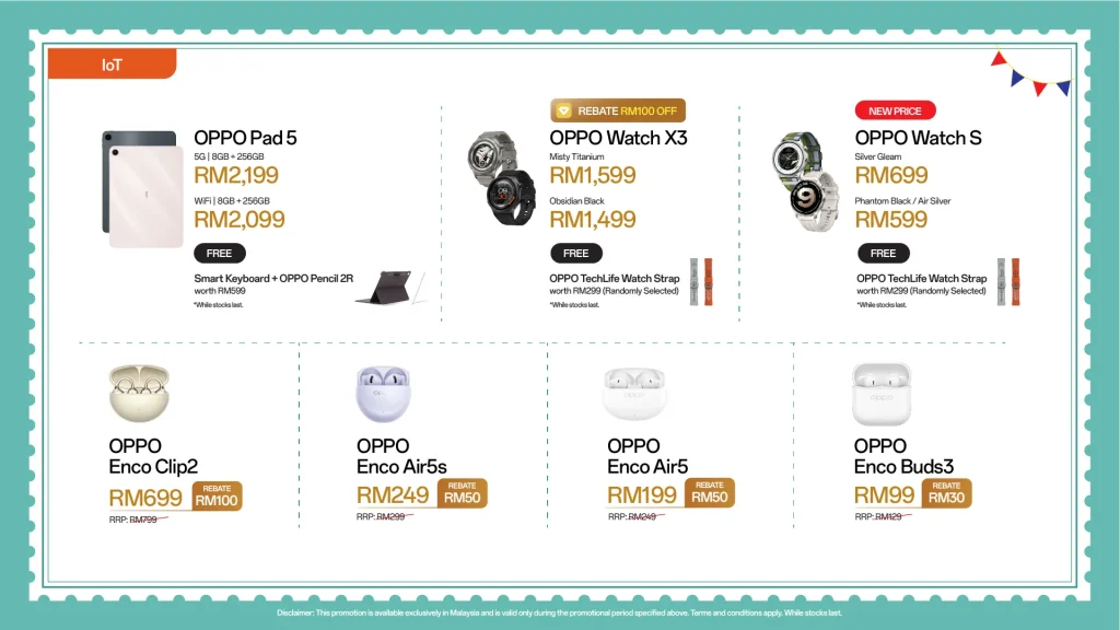 OPPO’s Merdeka deals bring up to RM500 off selected devices and 0% instalments 2