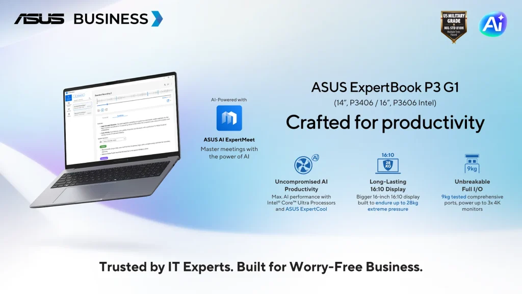 ASUS Malaysia expands ExpertBook lineup with 3 new business laptops 2
