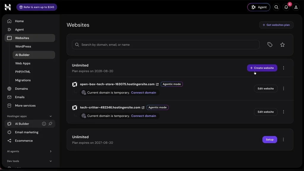 Hostinger's AI Builder is literally magic 2