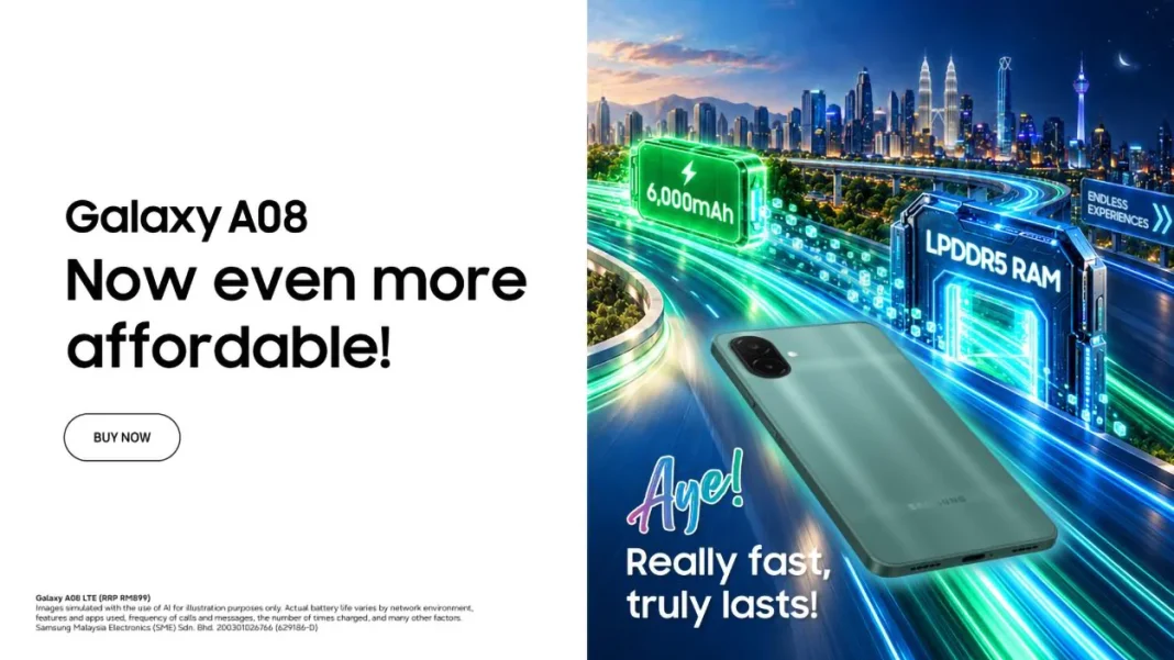 Samsung Galaxy A08 launched Malaysia price featured Samsung Galaxy A08 launched Malaysia price featured