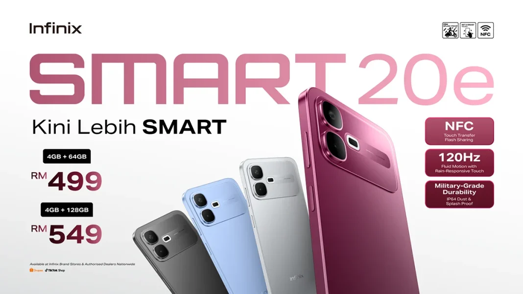 Infinix SMART 20e smartphone Malaysia price featured Infinix SMART 20e smartphone Malaysia price featured