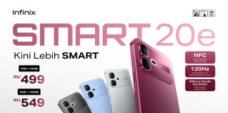 Infinix SMART 20e smartphone Malaysia price featured