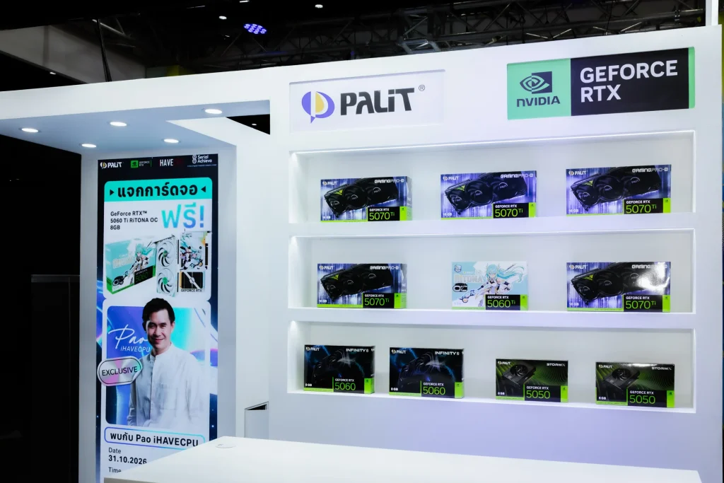 PALIT's anime mascot RiTONA is over at Thailand Game Show 2026 for her regional showcase