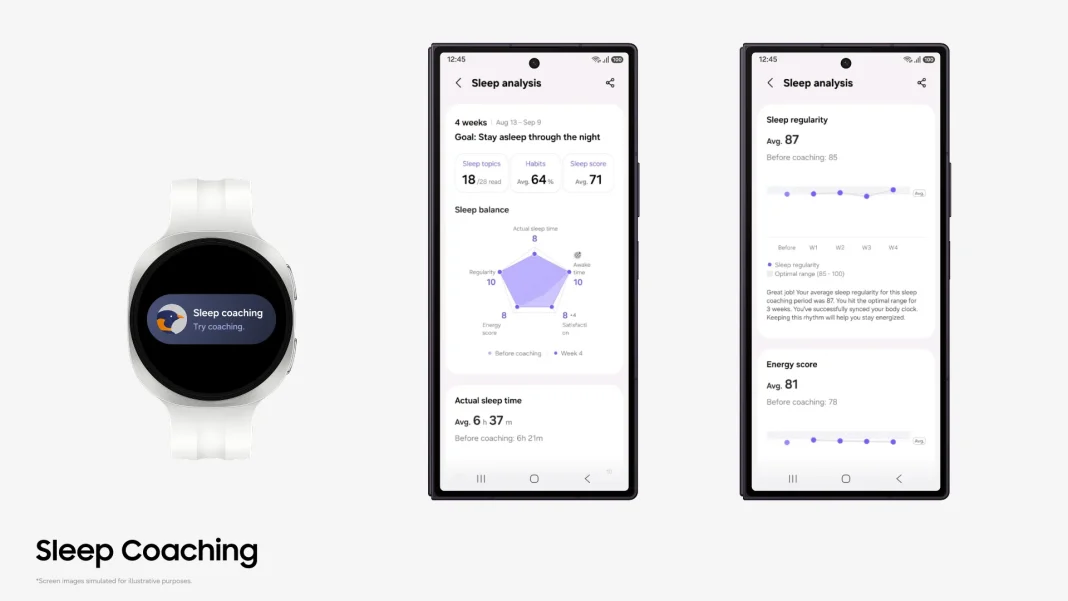SAmsung Health App 7.1 Update_Sleep Coaching