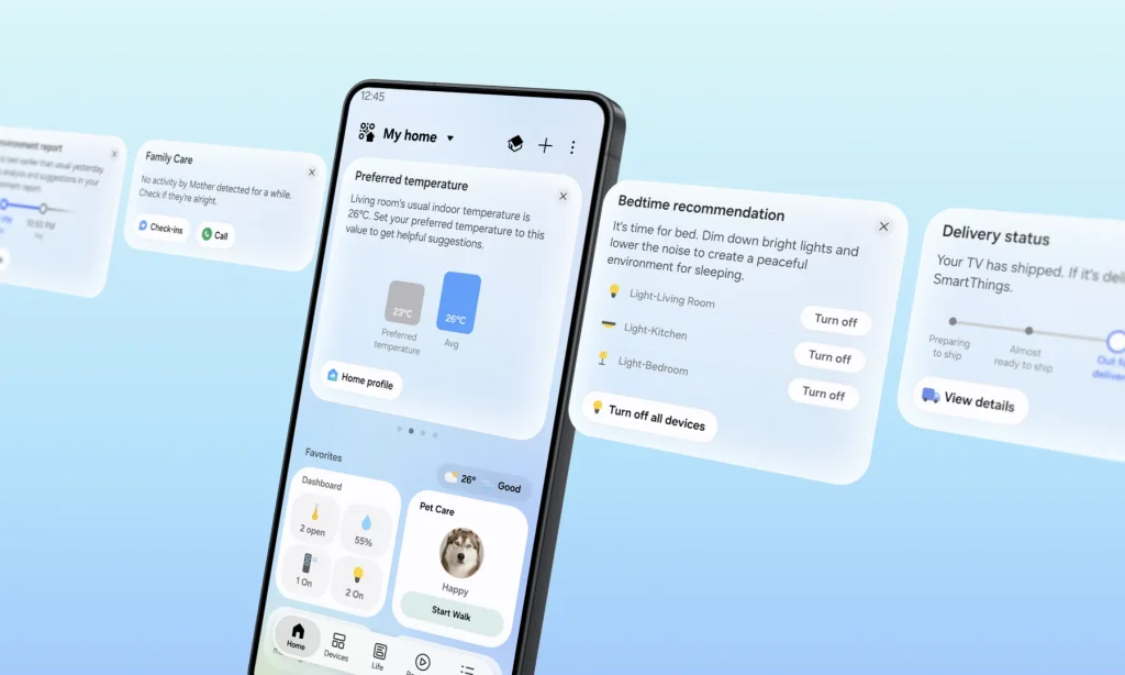 Samsung's SmartThings update puts the most relevant home controls front and center, and adds faster local control 1